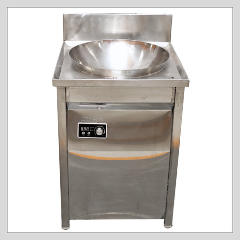 Commercial Induction Fryer Kadai 15kw 30 inch 124 Ltr